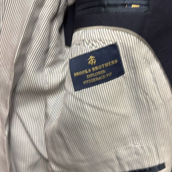 Brooks Brothers Two-Button Explorer Fitzgerald Navy 42L C39 - Picture 9 of 13